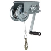 Лебедка шестеренчатая, тяга 0.8 т, тросовая Matrix 17488