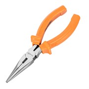 Длинногубцы прямые Classic, 160 мм, шлифованные, пластмассовые рукоятки Sparta 14865