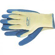 Перчатки трикотажные, полиэфирные, латексное рельефное покрытие, L Сибртех 17531