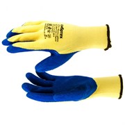 Перчатки трикотажные, полиэфирные, латексное рельефное покрытие, M Сибртех 17532