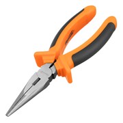 Длинногубцы прямые Comfort, 180 мм, шлифованные, двухкомпонентные рукоятки Sparta 14872