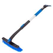 Щетка-сметка для снега со скребком телескопическая Барс 17554