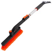 Щетка-сметка для снега со скребком телескопическая, поворотная голова, 690-910 мм Stels 17562