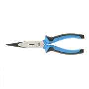 Длинногубцы прямые 200 мм, хром-ванадий, двухкомпонентные рукоятки Барс 14879