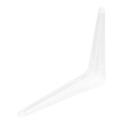 Кронштейн угловой с ребром, 125х150 мм, белый Сибртех 17756