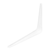 Кронштейн угловой с ребром, 175 х 225 мм, белый Сибртех 17773