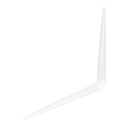 Кронштейн угловой с ребром, 300 х 350 мм, белый Сибртех 17777