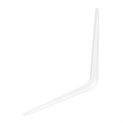 Кронштейн угловой с ребром, 350 х 400 мм, белый Сибртех 17779