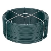 Проволока с ПВХ покрытием, зеленая 1.2 мм, длина 50 м Сибртех 17805