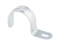 Скоба металлическая однолапковая, 21 мм, 100 шт Сибртех 17852