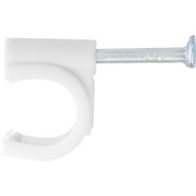 Скобы электроустановочные, 4 мм, круглый профиль, 50 шт Сибртех 17863