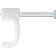 Скобы электроустановочные, 7 мм, прямоугольный профиль, 50 шт Сибртех 17869