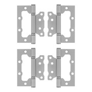 Петля накладная ПНУ-100, белая, 4 шт, (Металлист) 17910