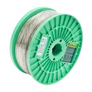 Трос металлополимерный прозрачный ПР-4.0, толщина 4.0 мм, катушка 100 метров Сибртех 17952