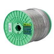 Трос металлополимерный прозрачный ПР-8.0, толщина 8.0 мм, катушка 100 метров Сибртех 17957