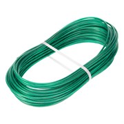 Трос металлополимерный зеленый ПР-3.0, толщина 3.0 мм, моток 20 метров Сибртех 17963
