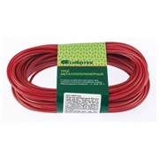 Трос металлополимерный красный ПР-4.0, толщина 4.0 мм, моток 20 метров Сибртех 17965