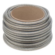 Трос металлополимерный прозрачный ПР-8.0, толщина 8.0 мм, моток 20 метров Сибртех 17967