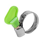 Хомуты металлические элемент крепления с формой ключа 16-25 мм, 100 штук в упаковке Сибртех 17972