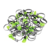 Хомуты металлические элемент крепления с формой ключа 20-35 мм, 50 штук в упаковке Сибртех 17973