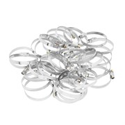 Хомуты металлические, Стандартное болтовое крепление 50-70 мм, 50 штук в упаковке, ширина 9 мм Сибртех 17981