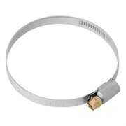 Хомуты нержавеющая сталь, Стандартное болтовое крепление 60-80 мм, 50 штук в упаковке, ширина 9 мм Сибртех 18000