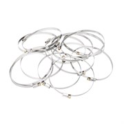 Хомуты нержавеющая сталь, Стандартное болтовое крепление 120-140 мм, 25 штук в упаковке, ширина 9 мм Сибртех 18006