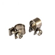 Хомуты металлические, MINI 9-11 мм, ширина 9 мм,  винтовой, W4, 2 шт Сибртех 18017