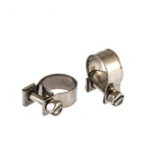 Хомуты металлические, MINI 14-16 мм, ширина 9 мм, винтовой, W4, 2 шт Сибртех 18021