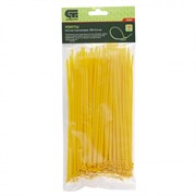 Хомуты, 200 x 3.6 мм, пластиковые, желтые, 100 шт Сибртех 18047