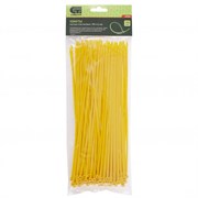 Хомуты, 250 x 3.6 мм, пластиковые, желтые, 100 шт Сибртех 18048