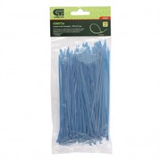 Хомуты, 150 x 2.5 мм, пластиковые, синие, 100 шт Сибртех 18054