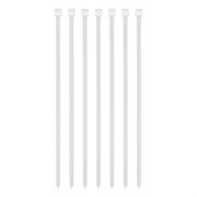 Хомуты, 200 x 4.8 мм, пластиковые, белые, 100 шт Сибртех 18059