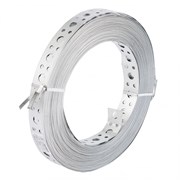 Лента перфорированная, вентиляционная, прямая, 0.55 мм, LP, V 2.5см х 25 м, цинк Сибртех 18124