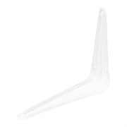 Кронштейн угловой с ребром, 100 х 125 мм, белый Сибртех 18139