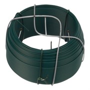 Проволока с ПВХ покрытием, зеленая 0.9 мм, длина 50 м Сибртех 18154