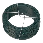 Проволока с ПВХ покрытием, зеленая 1.5 мм, длина 50 м Сибртех 18155