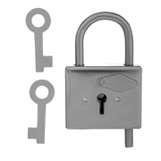 Замок навесной-контрольный, цинк, (Металлист) 18169