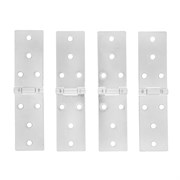 Петля карточная, 140 х 34 мм, цинк, 4 шт, (Металлист) 18178