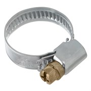 Хомуты металлические, Стандартное болтовое крепление 16-27 мм, 100 штук в упаковке, ширина 9 мм Сибртех 18204