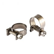 Хомуты металлические, MINI 16-18 мм, ширина 9 мм, винтовой, W4, 2 шт Сибртех 18226