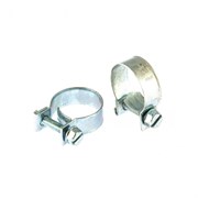 Хомуты металлические, MINI 18-20 мм, ширина 9 мм, винтовой, W1, 2 шт Сибртех 18227