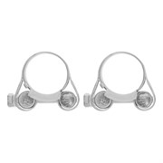 Хомуты металлические, силовые 23-25 мм, ширина 18 мм, шарнирный, W1, 2 шт Сибртех 18228