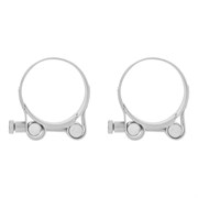 Хомуты металлические, силовые 40-43 мм, ширина 20 мм, шарнирный, W1, 2 шт Сибртех 18237