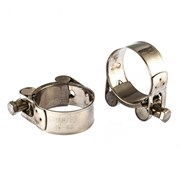 Хомуты металлические, силовые 40-43 мм, ширина 20 мм, шарнирный, W4, 2 шт Сибртех 18238