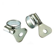 Хомуты металлические, червячные 12-20 мм, ширина 10 мм, W1, с металлическим ключом, 2 шт Сибртех 18246