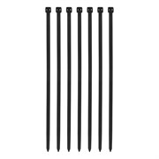 Хомуты, 300 х 8 мм, пластиковые, черные, 100 шт Сибртех 18266