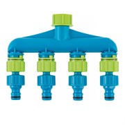 Разветвитель четырехканальный, пластиковый Palisad Luxe 18295