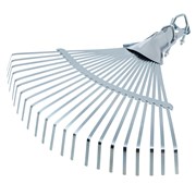 Грабли веерные стальные, 450 мм, 22 плоских зуба, регулируемая тулейка, без черенка, Palisad 18391