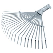 Грабли веерные стальные, 300 - 480 мм, 22 плоских зуба, оцинкованные,раздвижные, без черенка, Palisad 18393